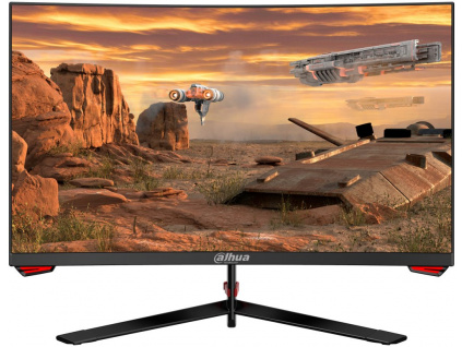 DAHUA 24" LED LM24-E230C/ herní/ VA panel/ 1920x1080 (FHD)/ 3000:1/ 1ms/ 250 cd/m2/ HDMI/ DP/ VESA 75x75/ černý, LM24-E230C