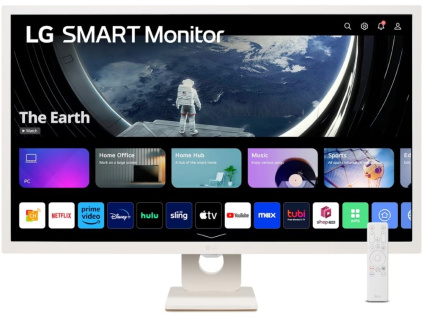 LG smart monitor 32SR50F-W s webOS 31,5" / IPS / 1920x1080/ 250cd/m2 / 8ms / 2x HDMI /2x USB/repro/bílý, 32SR50F-W.AEU