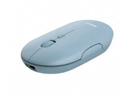 TRUST myš PUCK, bezdrátová, USB, modrá, bluetooth, 24126