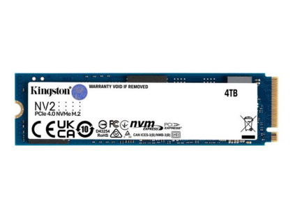 Kingston Flash SSD 1000G NV2 M.2 2280 PCIe 4.0 NVMe SSD, SNV2S/1000G