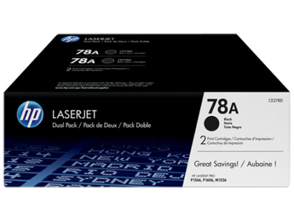 HP Toner č.78A LaserJet čierny 2-pack, CE278AD