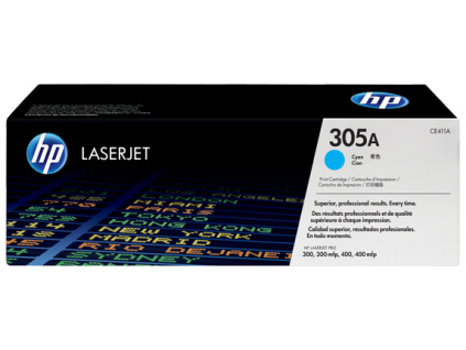 HP Toner č.305A LaserJet azurový, CE411A