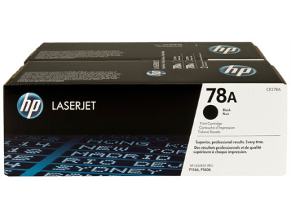 HP Toner 78A LaserJet Black 2-pack, CE278AD