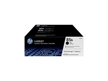 HP Toner 85A LaserJet Black 2-Pack, CE285AD