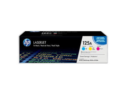 HP Toner 125A LaserJet 3-pack CYM (CB541A-CB543A), CF373AM