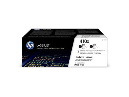 HP Toner 410X LaserJet Black 2-pack, CF410XD