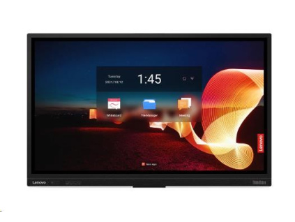 LENOVO LCD ThinkVision T65 - 65" IPS,matný,16:9,3840x2160,178/178,8ms,400cd,1200:1,HDMI,DP,VGA,VESA,3Y, 62F2KATCWW