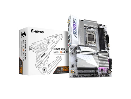 GIGABYTE MB Sc AM5 B650E AORUS ELITE X ICE, AMD B650, 4xDDR5, 2x HDMI, 1xUSB-C, E-ATX, B650E A ELITE X ICE