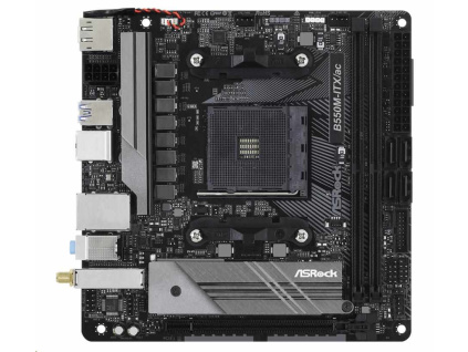 ASRock MB Sc AM4 B550M-ITX/AC, AMD B550M, 2xDDR4, HDMI, DP, B550M-ITX/AC