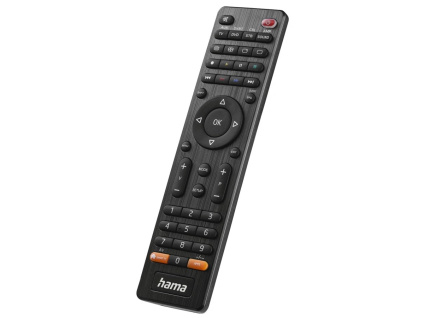 HAMA univerzální dálkový ovladač 8v1/ pro více než 1000 značek/ SMART TV/ černý, 221054