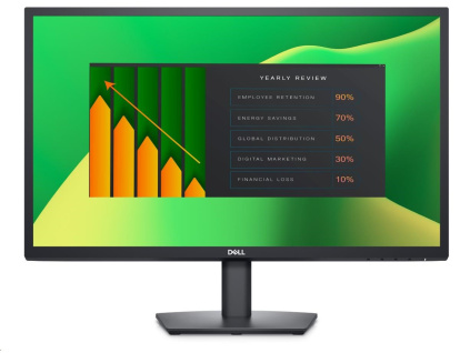 DELL LCD E2423H – 23.8"/VA/LED/FHD/1920x1080/16:9/60Hz/8ms/3000:1/250 cd/m2/DP/VGA/VESA/3YNBD, DELL-E2423H