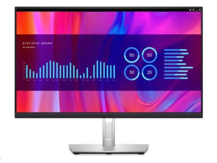 DELL LCD P2423DE - 23.8"/IPS/LED/QHD/2560x1440/16:9/60Hz/8ms/1000:1/300 cd/m2/HDMI/DP/Pivot/VESA/3YNBD, DELL-P2423DE