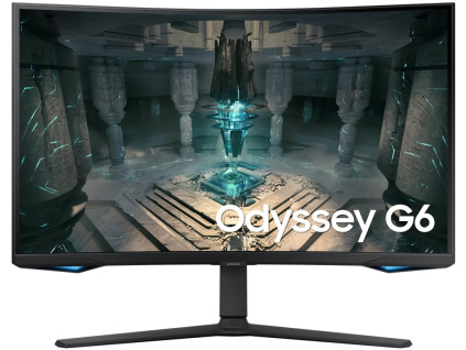 Samsung Odyssey G65B/ 32"/ prohnutý/ 2560x1440/ VA/ 1ms/ 350 cd/m2/ DP/ HDMI/ USB/ LAN/ WiFi/ BT/ VESA/ PIVOT/ černý, LS32BG650EUXEN