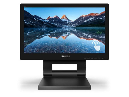 Philips LCD 162B9T 16" 16:9 TN Touch/1366x768@60Hz/20M:1/4ms/220 cd/VGA/DVI/HDMI/DP/2xUSB/Repro/VESA, 162B9T/00