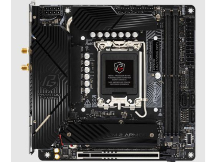 ASROCK B760I LIGHTNING WIFI (intel 1700 14+12+13gen, 2xDDR5 8600MHz, 3xSATA3, 2x M.2, HDMI+DPort, 1xGLAN, mini-ITX), B760I LIGHTNING WIFI