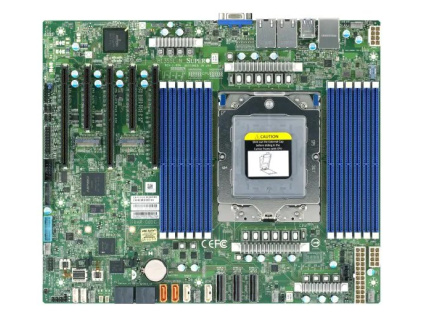 SUPERMICRO MB 1xSP5 (Epyc 9004), 12x DDR5, 8x SATA+6x NVMe/16xSATA+4xNVMe, 2x M.2, PCIe 5.0 (3 x16, 2 x8), 2x1Gb,IPMI, MBD-H13SSL-N-O