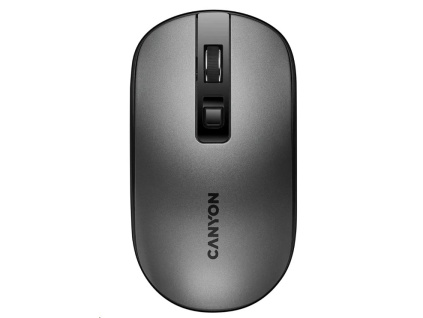 CANYON myš MW-18DG, optická, tichá, s bezdrátovým nabíjením 300mAh, 4.tl., až 1600 DPI, perleťově šedá, CNS-CMSW18DG