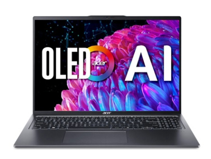 Acer Swift Go 16 (SFG16-72-75LU) Core Ultra 7 155H/32GB/1TB SSD/16" WQXGA+ OLED 120 Hz/Win11 Home/šedá, NX.KSHEC.001