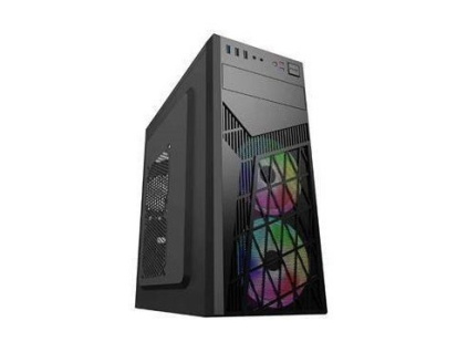 EUROCASE skříň ML N6-560B, Midi Tower, 1xUSB-C, 2xUSB 3.0, 2x audio, bez zdroje, ML N6-560B USB-C