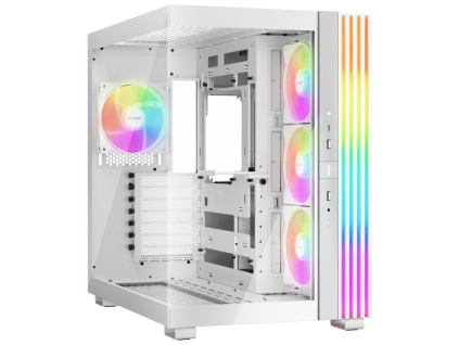 Be quiet! skříň LIGHT BASE 600LX / ATX / 4x120mm ARGB fan / 2xUSB 3.0 / USB-C / panoramatická / bílá, BGW68