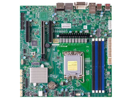 SUPERMICRO MB LGA1700 (core 12g), Q670E,4xDDR5,8xSATA3,M.2, PCIe5.0 x16, 2x PCIe4.0 x4, HDMI,2xDP,DVI,Audio,2x 2.5GLAN, MBD-X13SAZ-Q-B