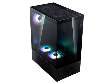 Adata XPG INVADER X MINI/Midi Tower/Transpar./Černá, INVADERXMINIMT-BKCWW