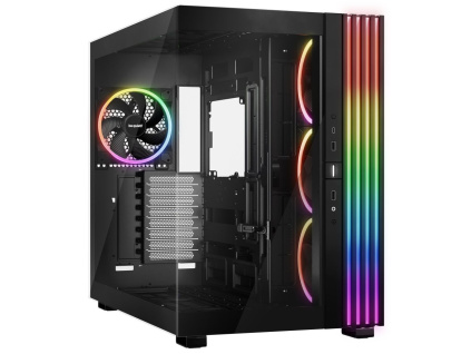 Be quiet! skříň LIGHT BASE 900FX / ATX / ARGB pásek / 4x140mm ARGB fan / 2xUSB 3.0 / USB-C / panoramatická / černá, BGW71