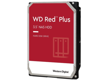 WD RED PLUS 6TB / WD60EFPX / SATA III/ Interní 3,5"/ 5400rpm / 256MB, WD60EFPX