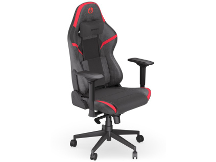 Endorfy herní židle Scrim RD / kombinace textil / kůže / černočervená, EY8A002