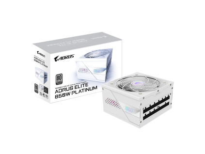 GIGABYTE AORUS ELITE P850W ICE/850W/ATX 3.1/80PLUS Platinum/Modular/Retail, GP-AE850PM PG5 ICE