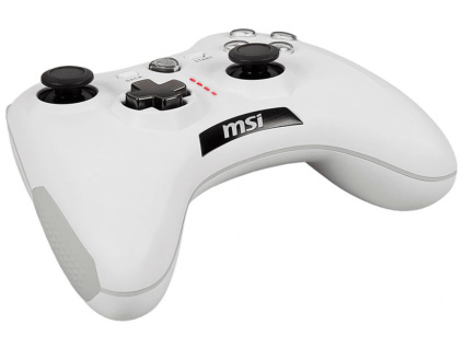 MSI gamepad FORCE GC20 V2 WHITE/ drátový/ OTG/ USB/ pro PC, PS3, Android, S10-04G0020-EC4