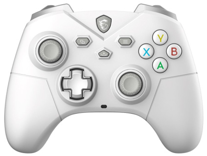 MSI gamepad FORCE GC300 Wireless White/ bezdrátový/ 2,4GHz/ Bluetooth/ USB-C/ pro PC, Android/ bílý, S10-43G0230-EC4
