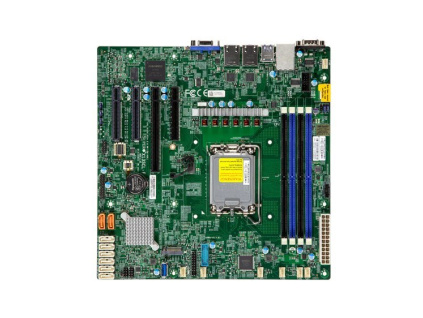 SUPERMICRO MB LGA1700 4xDDR5 8xSATA 1xM.PCIe2x1x1x4/8/16 1xLAN IPMI, MBD-X13SCL-F-B
