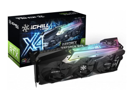 INNO3D Video Card NVIDIA GeForce RTX 3080 iChill X4 LHR, 10GB 320bit GDDR6X 1770Mhz / 19G, PCI-E 4 3x DP, HDMI, 3 fan, 3, C30804-106XX-1810VA36H-B