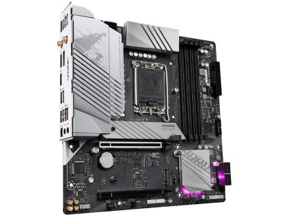 GIGABYTE B760M AORUS ELITE AX / Intel B760 / LGA1700 / 4x DDR5 / 2x M.2 / DP / HDMI / USB-C / WiFi / mATX, B760M AORUS ELITE AX