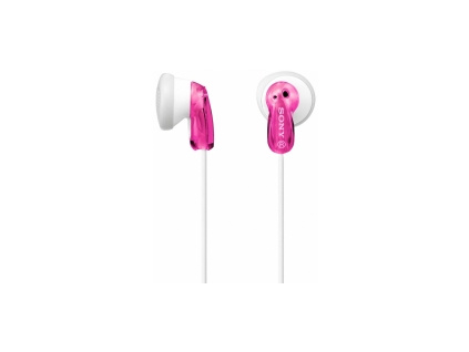 SONY MDR-E9LPP - Sluchátka do ucha, 13,5 mm budicí jednotka, neodymový magnet, kabel 1,2 m, Pink, MDRE9LPP.AE