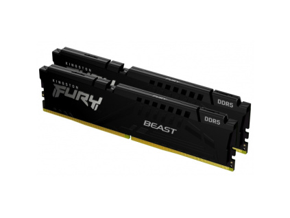 Kingston FURY Beast/DDR5/32GB/5200MHz/CL40/2x16GB/Black, KF552C40BBK2-32