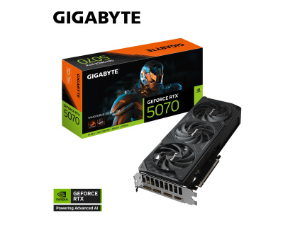 GIGABYTE GeForce RTX 5070 WINDFORCE SFF/OC/12GB/GDDR7, GV-N5070WF3OC-12GD