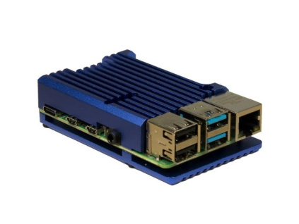 INTER-TECH case ODS-721 pro Raspberry Pi 4 B, modrá, 88887360