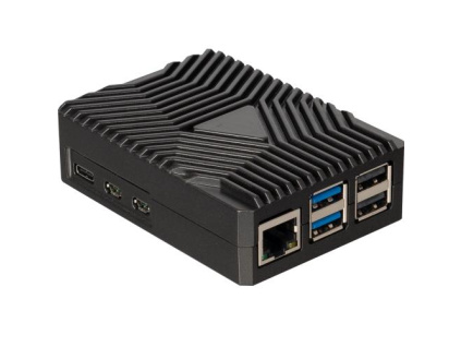 JOY-IT RASPBERRY PI case Alu-09 pro Raspberry Pi 5, černá, RB-AlucaseP5-09