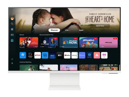 Samsung Smart Monitor M8 (M80D) 32" LED VA 3840x2160 Mega DCR 4ms 400cd HDMI USB(65W) Wifi biely, LS32DM801UUXDU