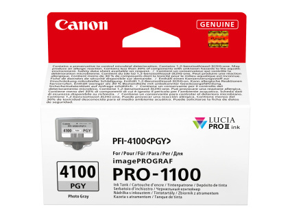 canon pfi 4100pgy photo grey ink front large s
