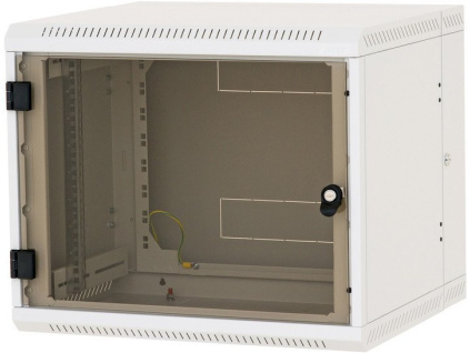 Nástěnný rozvaděč jednodílný 4U/395mm plech.dveře, RBA-04-CS4-CAX-A1