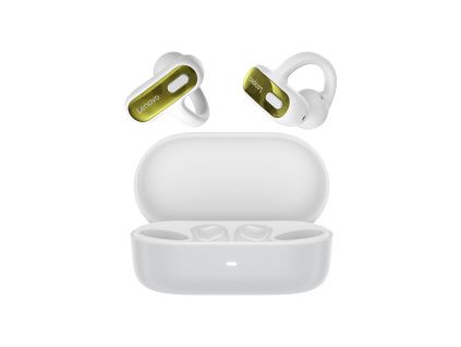 lenovo earbuds outside case white