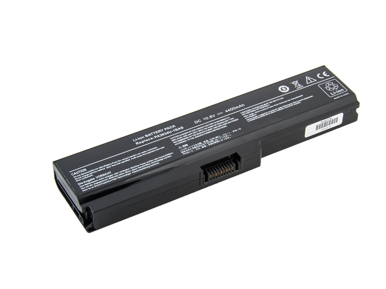 Baterie AVACOM NOTO-U4-N22 pro Toshiba Satellite U400, M300, Portege M800 Li-Ion 10,8V 4400mAh, NOTO-U4-N22