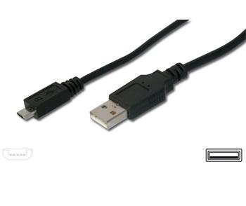 PremiumCord Kabel micro USB 2.0, A-B 0,75m kabel navržený pro rychlé nabíjení, ku2m07f