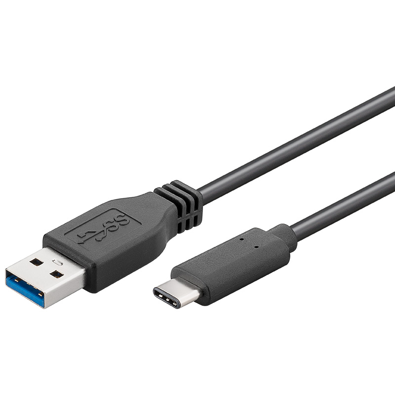 PremiumCord USB-C/male - USB 3.0 A/Male, černý, 0,5m, ku31ca05bk