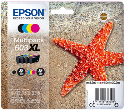 Epson multipack 4-colours 603XL, C13T03A64010