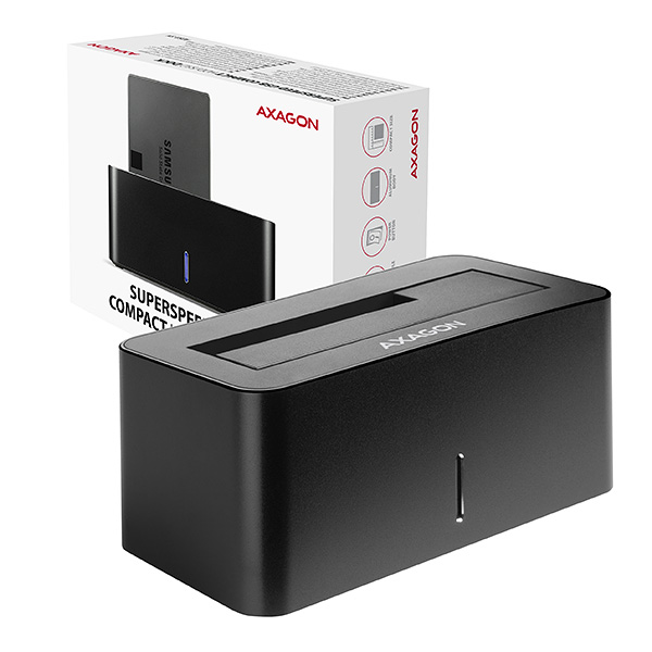 AXAGON ADSA-SN, USB 3.2 Gen1 - SATA 6G, 2.5''/3.5'' HDD/SSD dokovací stanice, ADSA-SN