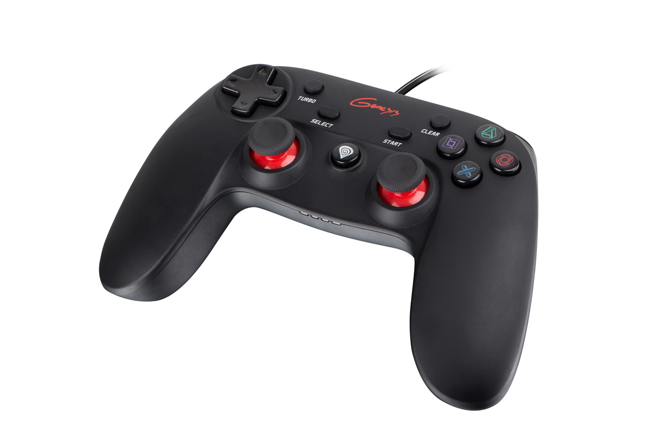 Drátový gamepad Genesis P65, pro PS3/PC, vibrace, NJG-0707